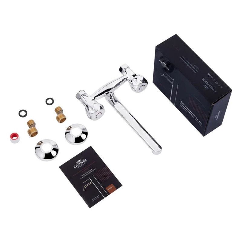 Змішувач для кухні настінний Kroner KRP Hamburg - C040