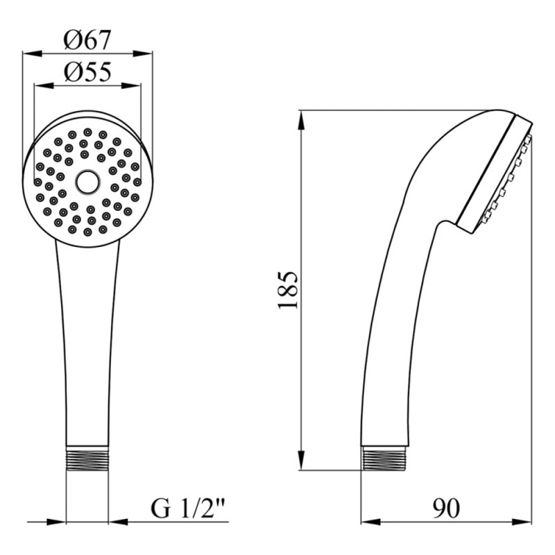 Лійка для душу Kroner KRM - C715