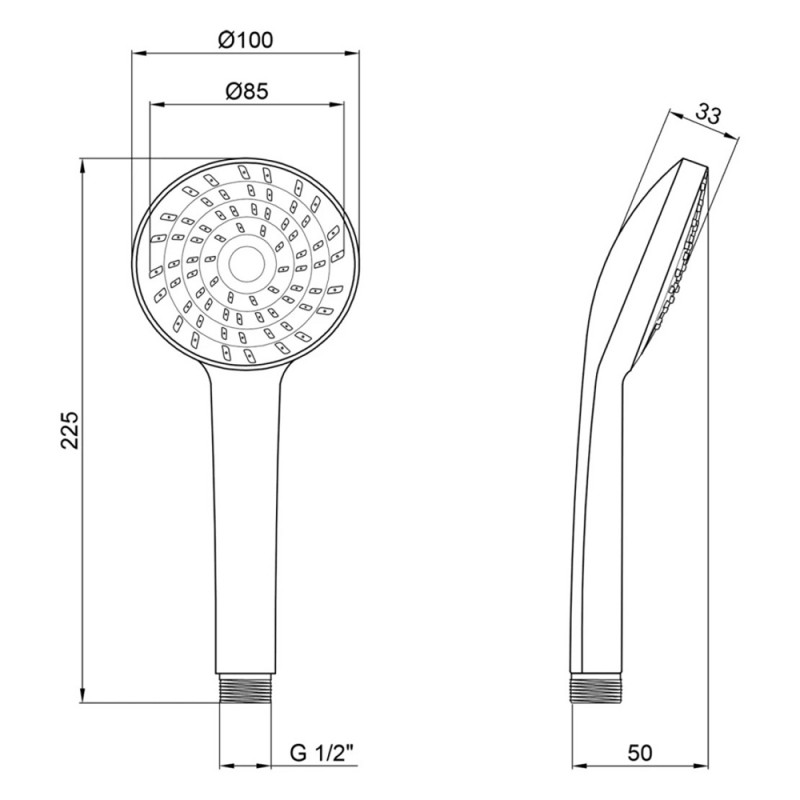 Лійка для душу Kroner KRM - C718