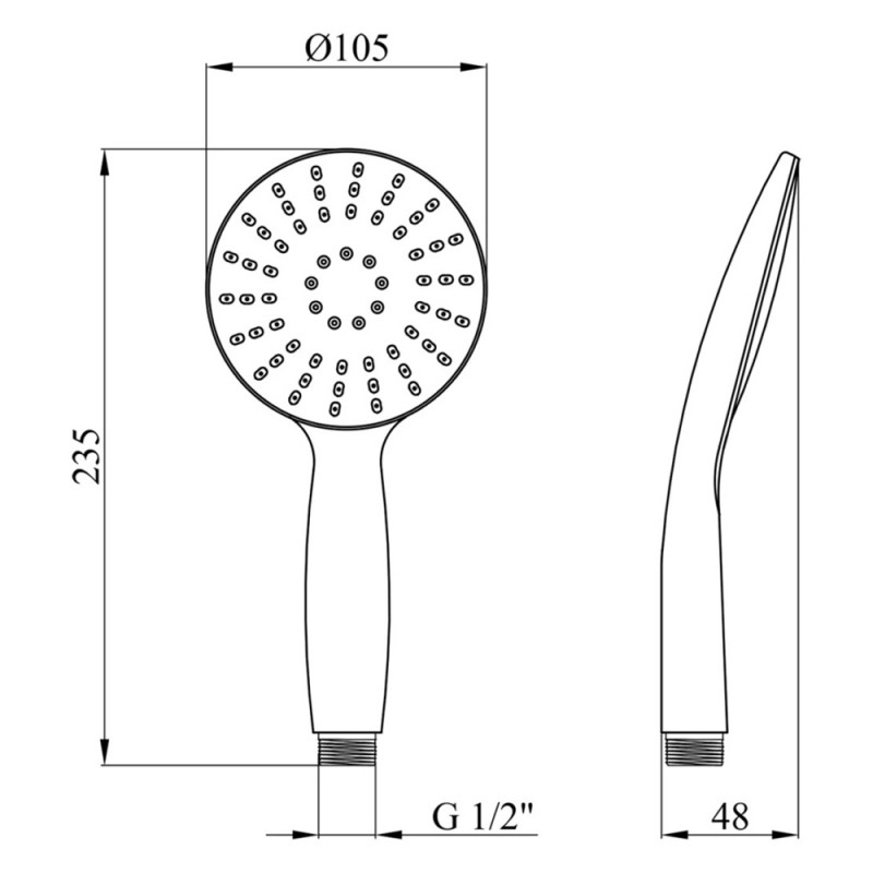 Лійка для душу Kroner KRM - C720
