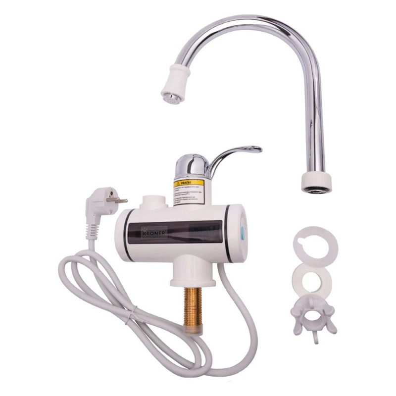 Проточний водонагрівач Kroner KRM Volt - CW091 з дисплеєм