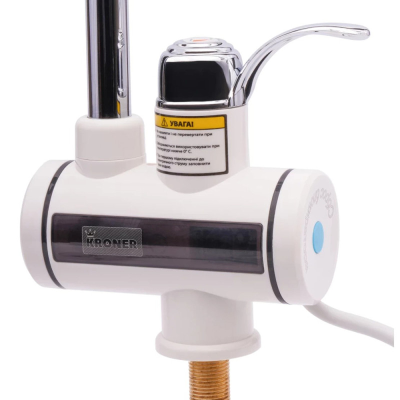 Проточний водонагрівач Kroner KRM Volt - CW091 з дисплеєм