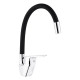Змішувач для кухні з гнучким виливом Kroner KRM Odra - C032BLK
