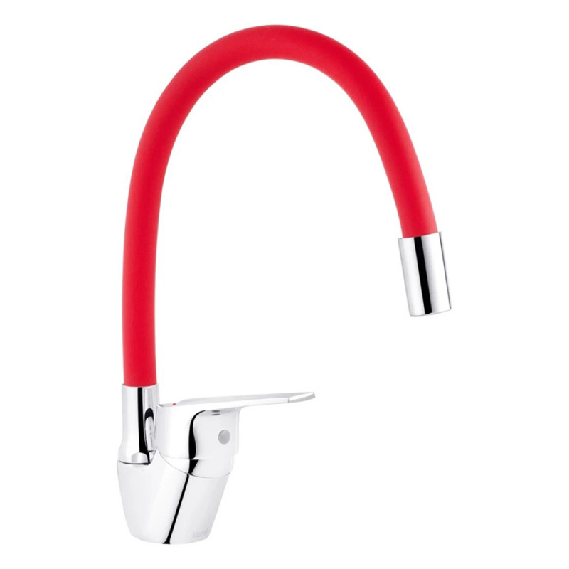 Змішувач для кухні з гнучким виливом Kroner KRM Odra - C032RED