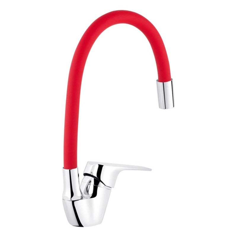 Змішувач для кухні з гнучким виливом Kroner KRM Odra - C032RED