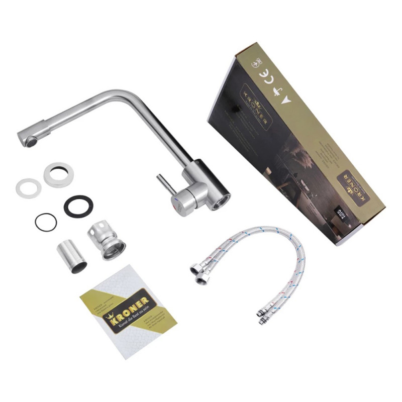 Змішувач для кухні Kroner KRP Edelstahl Klassisch - ESG034