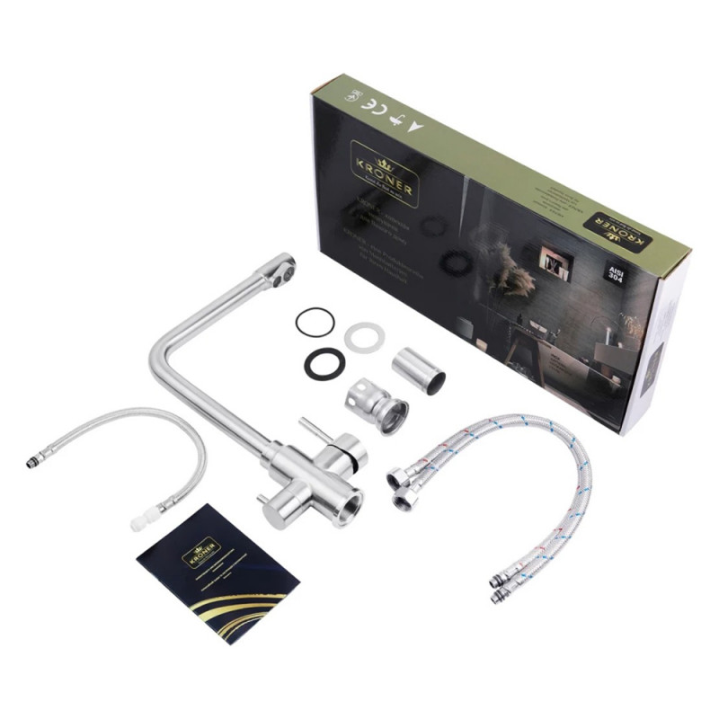 Змішувач для кухні з підключенням до фільтру Kroner KRP Edelstahl Klassisch - ESG038