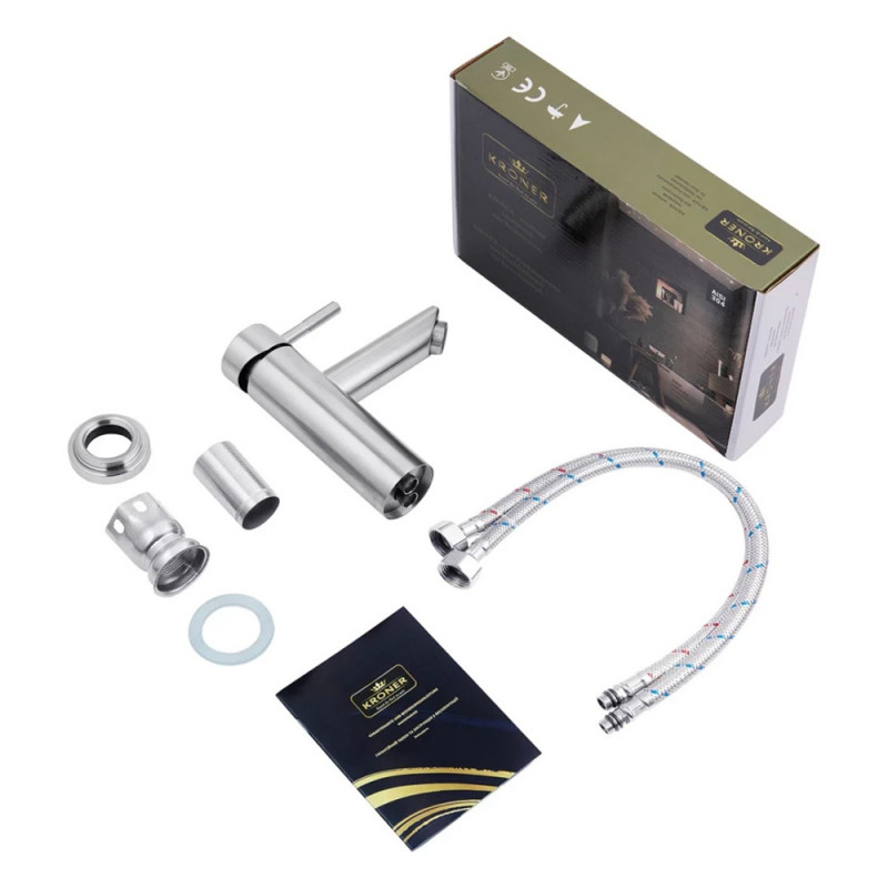 Змішувач для раковини Kroner KRP Edelstahl Klassisch - ESG010