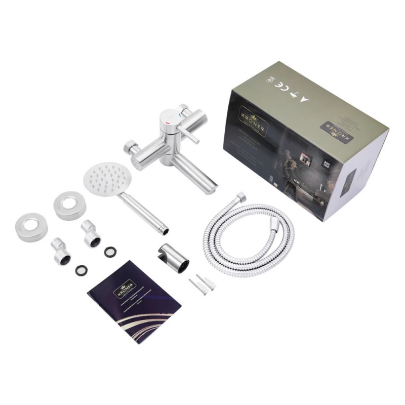 Змішувач для ванної Kroner KRP Edelstahl Klassisch - ESG060