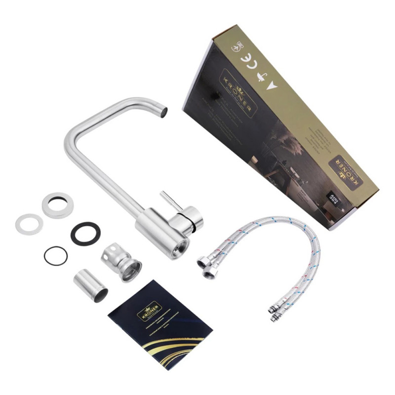 Змішувач для кухні Kroner KRP Edelstahl Klassisch - ESG037