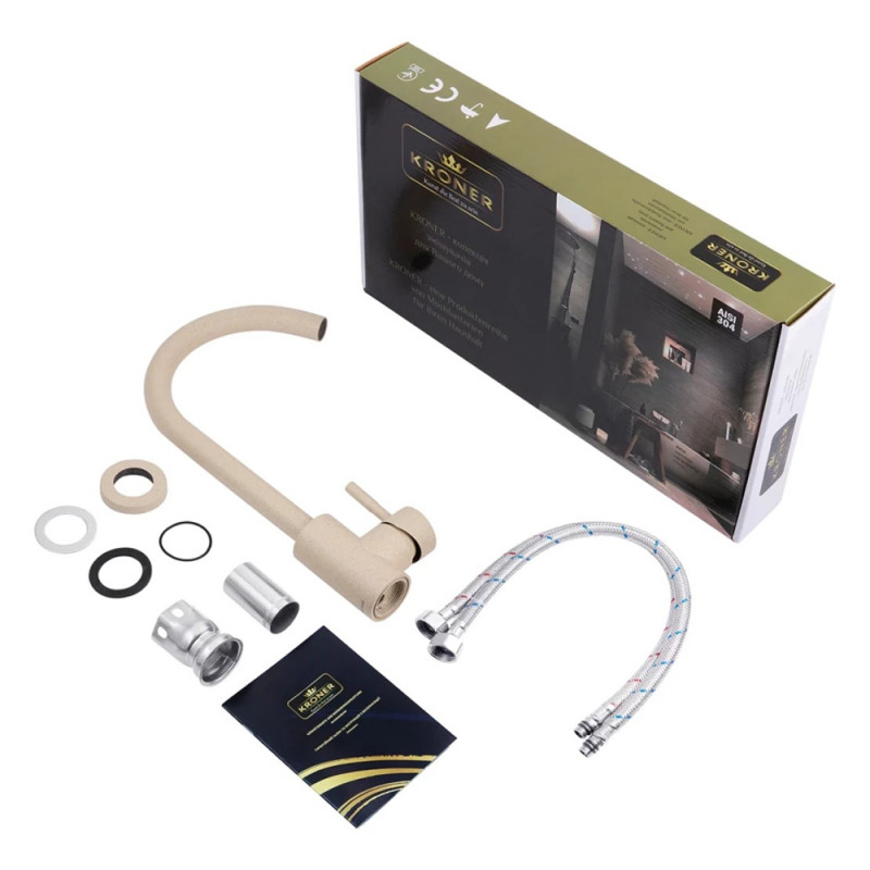 Змішувач для кухні Kroner KRP Edelstahl Klassisch - MAR035