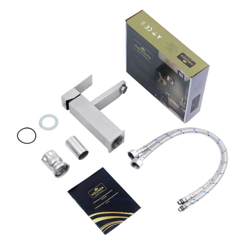 Змішувач для раковини Kroner KRP Edelstahl Kubus - ESG010