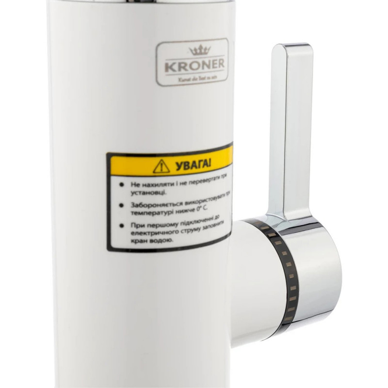 Проточний водонагрівач Kroner KRM Volt - CW189 з дисплеєм