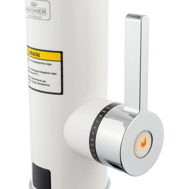 Проточний водонагрівач Kroner KRM Volt - CW189 з дисплеєм