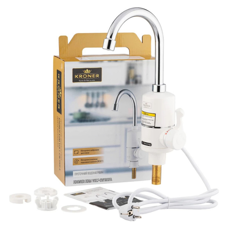 Проточний водонагрівач Kroner KRM Volt - CW190FA