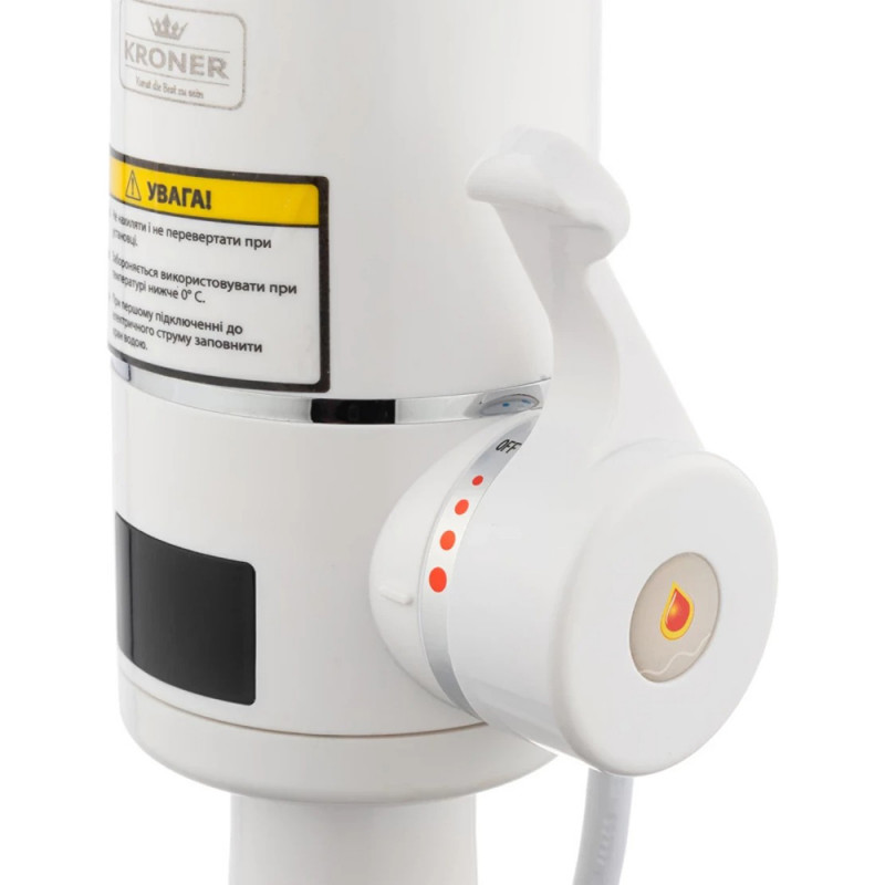 Проточний водонагрівач Kroner KRM Volt - CW090R з дисплеєм