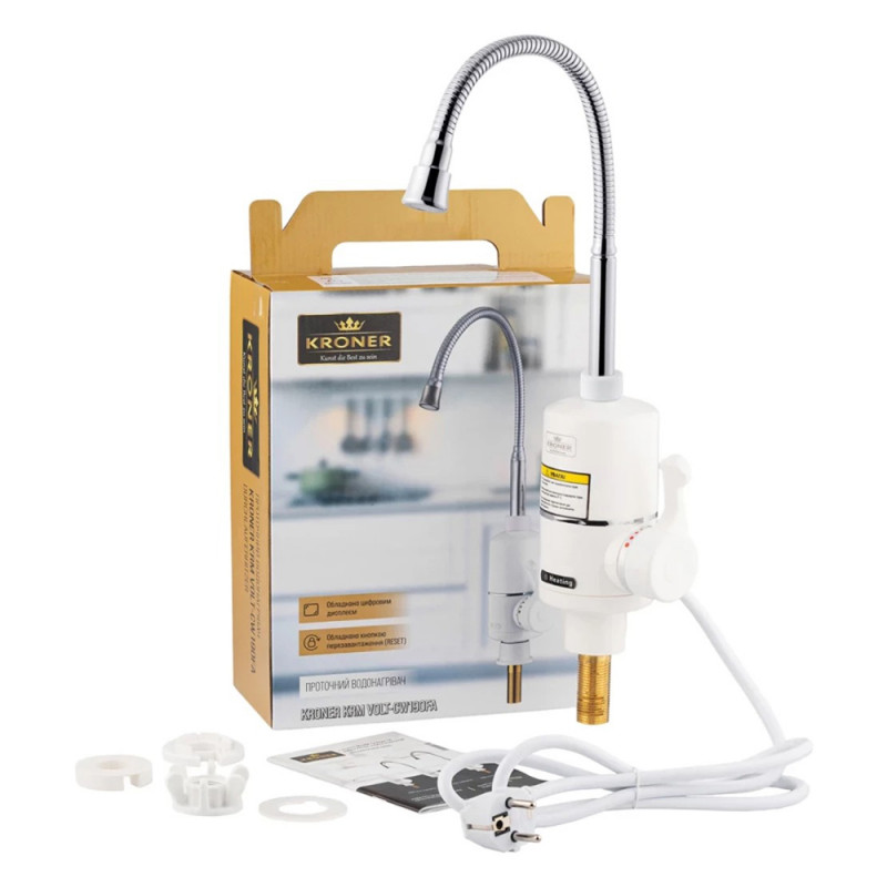 Проточний водонагрівач Kroner KRM Volt - CW190RFA