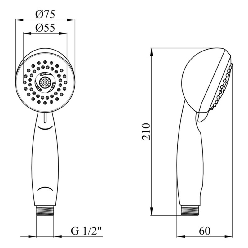 Лійка для душу Kroner KRM - C712