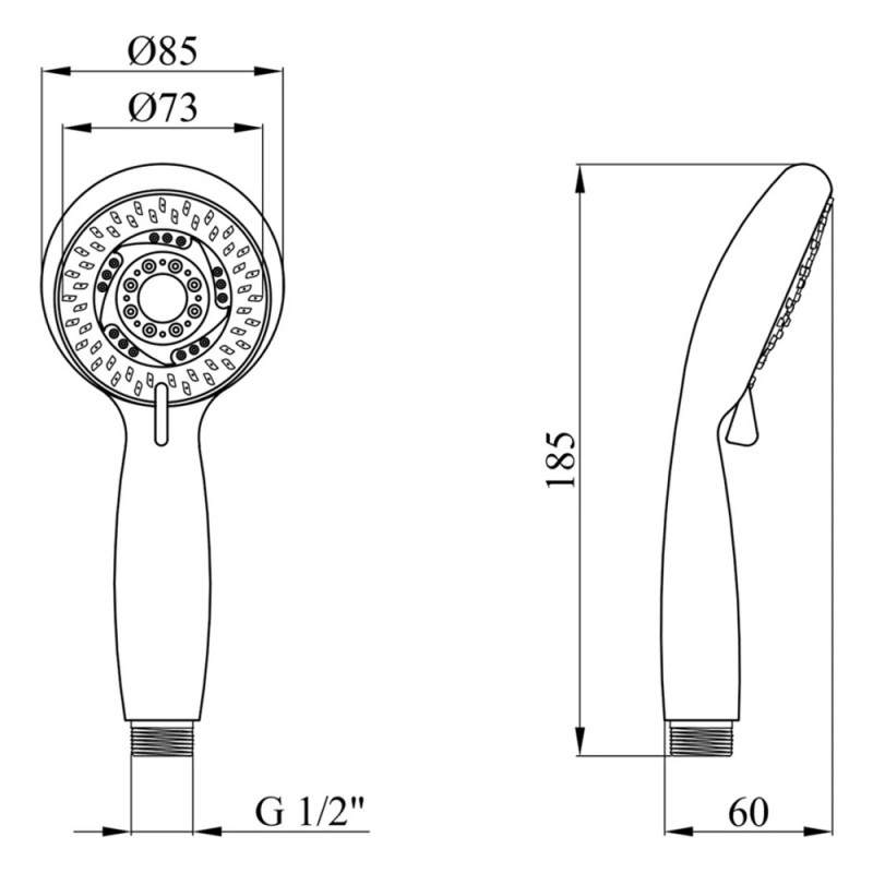 Лійка для душу Kroner KRM - C709