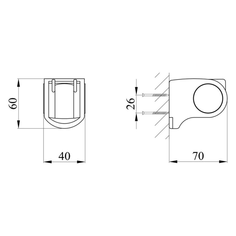 Тримач для душу Kroner KRM - C923