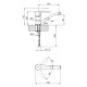 Змішувач для раковини Kroner KRM Elbe - C012
