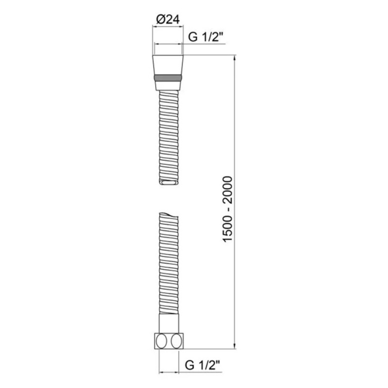 Шланг для душу Kroner KRM - C600 150-200 см