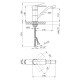 Змішувач для раковини Kroner KRP Armada - C011