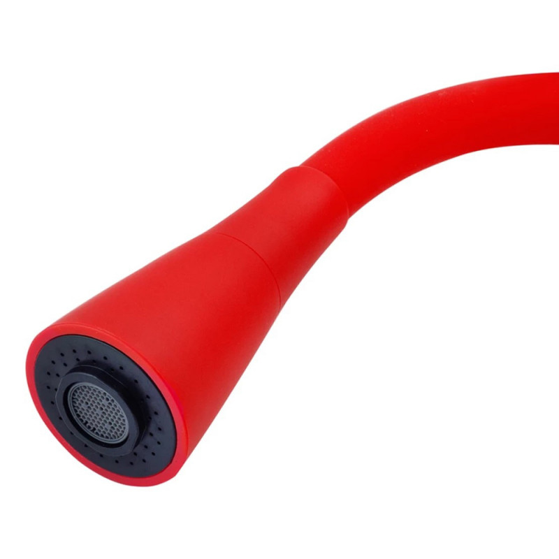 Змішувач для кухні з гнучким виливом Kroner KRP Küche - C031RED