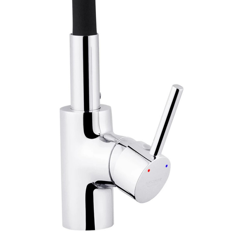 Змішувач для кухні з гнучким виливом Kroner KRP Küche - C031BLK