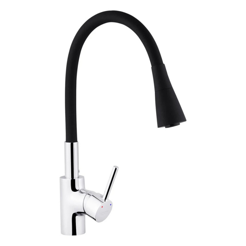 Змішувач для кухні з гнучким виливом Kroner KRP Küche - C031BLK