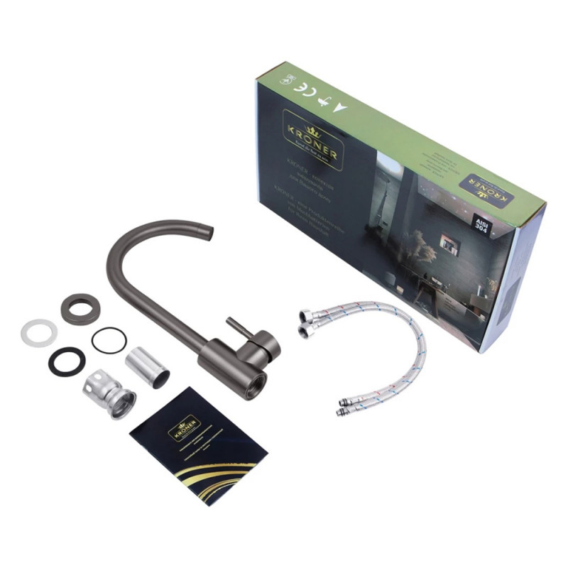 Змішувач для кухні Kroner KRP Edelstahl Klassisch - SCH035PVD