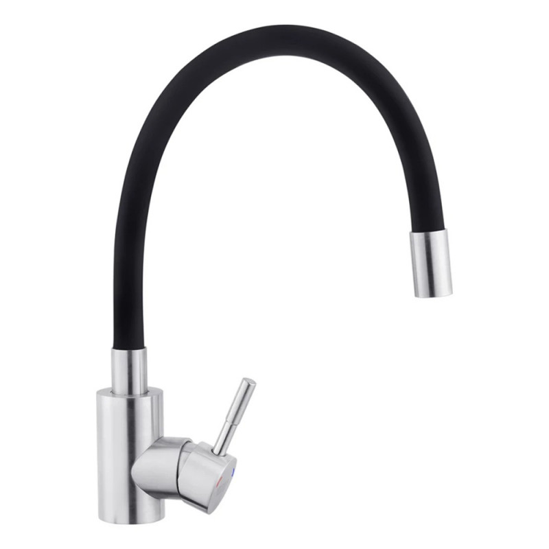 Змішувач для кухні з гнучким виливом Kroner KRP Edelstahl Klassisch - ESG035BLK