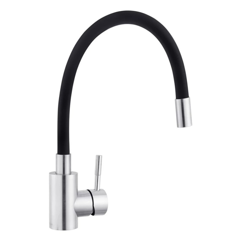 Змішувач для кухні з гнучким виливом Kroner KRP Edelstahl Klassisch - ESG035BLK