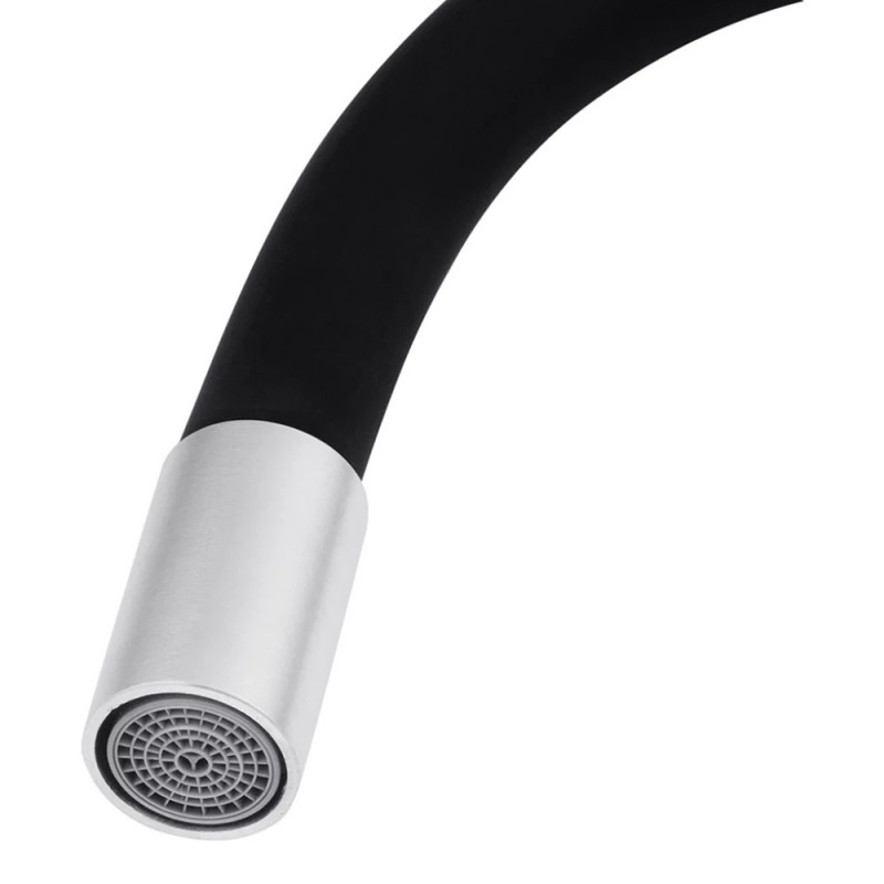 Змішувач для кухні з гнучким виливом Kroner KRP Edelstahl Klassisch - ESG035BLK