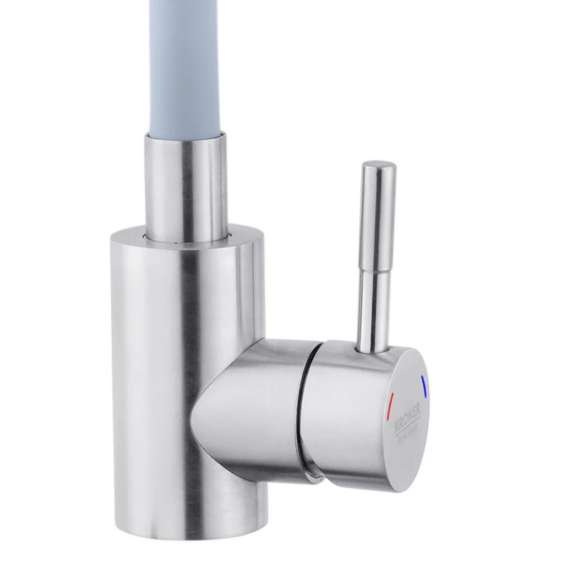 Змішувач для кухні з гнучким виливом Kroner KRP Edelstahl Klassisch - ESG035GRA