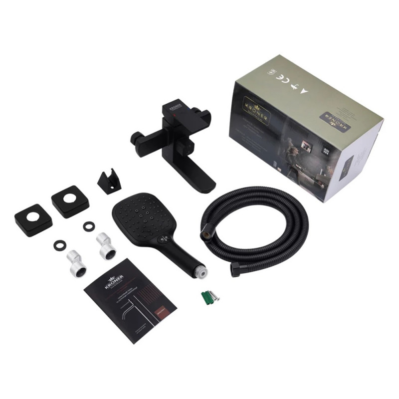 Змішувач для ванної Kroner KRP Edelstahl Kubus - SCH060