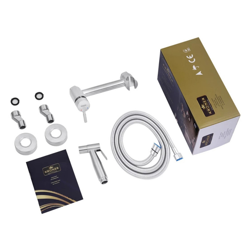 Змішувачі з гігієнічним душем Kroner KRP Edelstahl Klassisch - ESG052