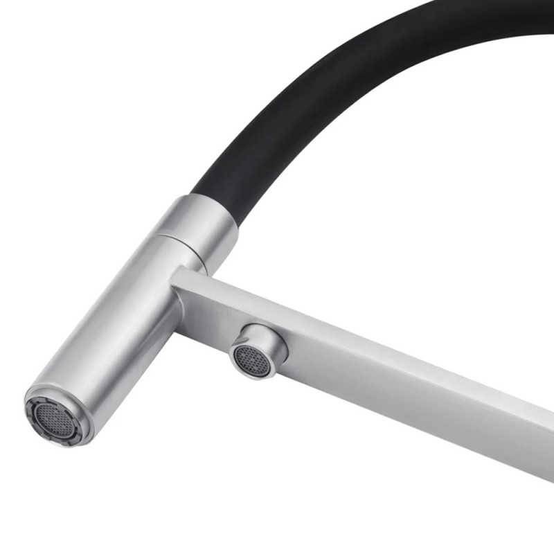 Змішувач для кухні з підключенням до фільтру Kroner KRP Edelstahl Klassisch - ESG03815BLK