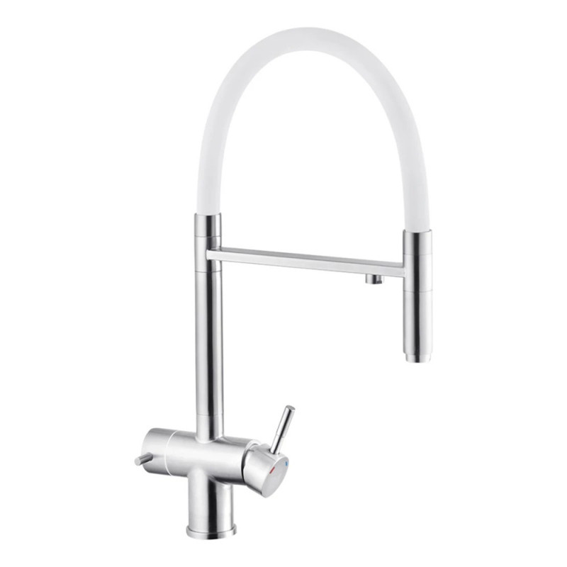 Змішувач для кухні з підключенням до фільтра Kroner KRP Edelstahl Klassisch - ESG03815WHI