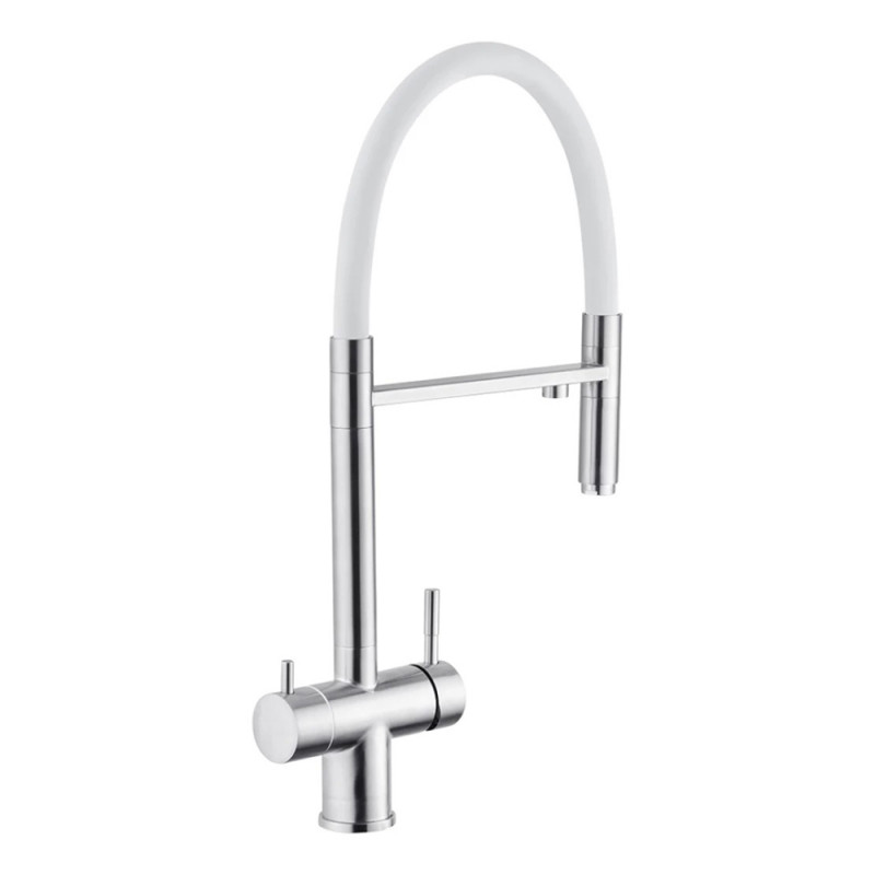 Змішувач для кухні з підключенням до фільтра Kroner KRP Edelstahl Klassisch - ESG03815WHI