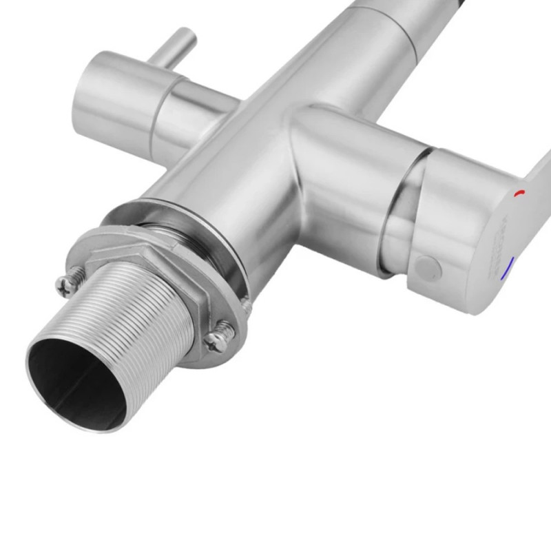 Змішувач для кухні з підключенням до фільтру Kroner KRP Edelstahl Klassisch - ESG03817BLK