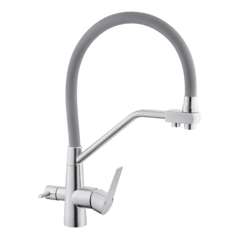 Змішувач для кухні з підключенням до фільтру Kroner KRP Edelstahl Klassisch - ESG03817GRA