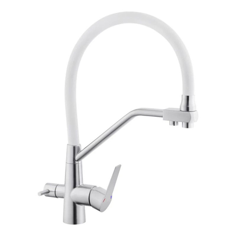 Змішувач для кухні з підключенням до фільтру Kroner KRP Edelstahl Klassisch - ESG03817WHI