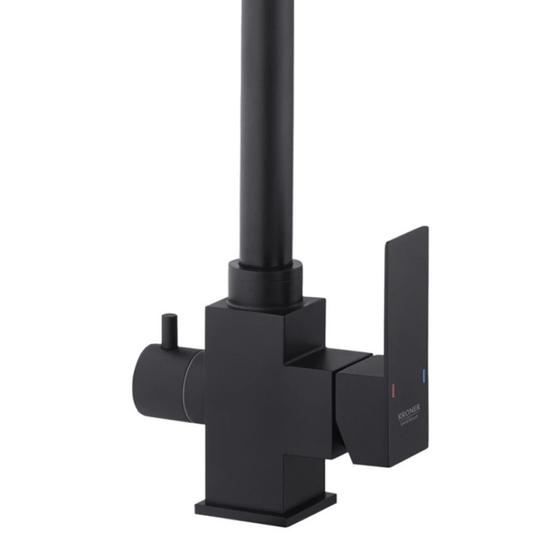 Змішувач для кухні з підключенням до фільтру Kroner KRP Edelstahl Kubus - SCH03810