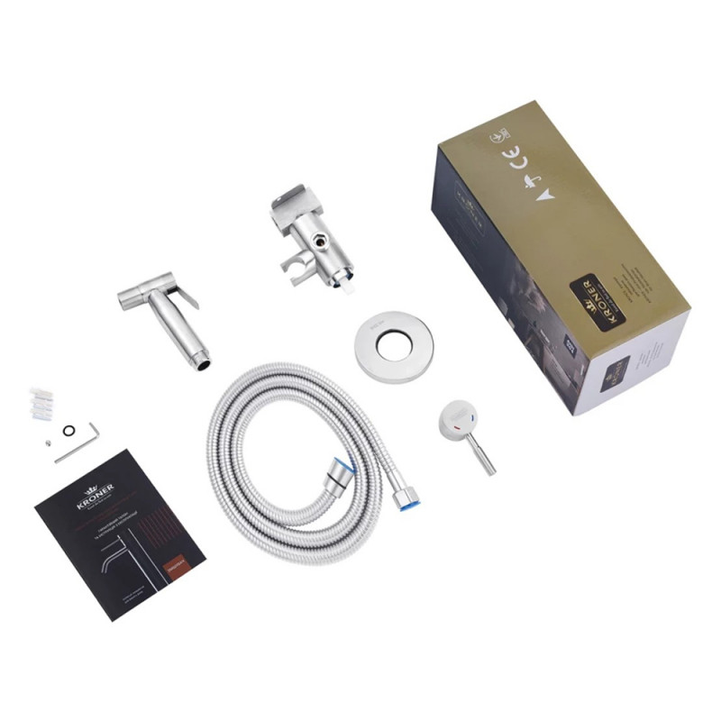 Змішувачі з гігієнічним душем Kroner KRP Edelstahl Klassisch - ESG053