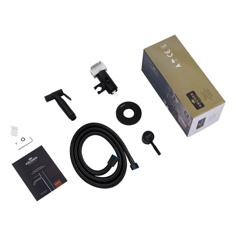 Змішувачі з гігієнічним душем Kroner KRP Edelstahl Klassisch - SCH053