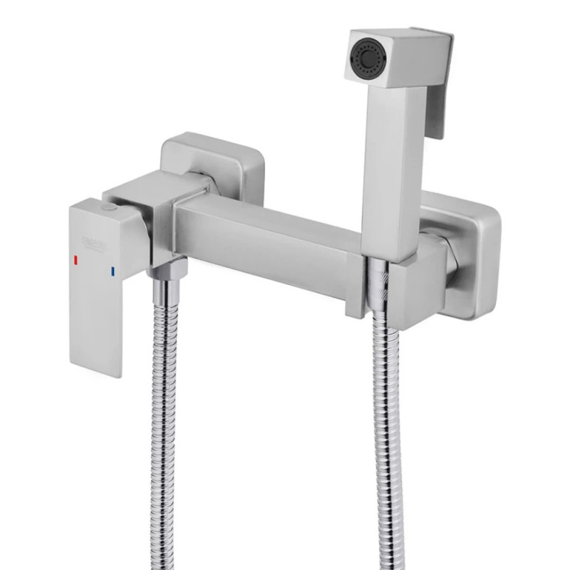 Змішувач для біде Kroner KRP Edelstahl Kubus - ESG052 з гігієнічним душем