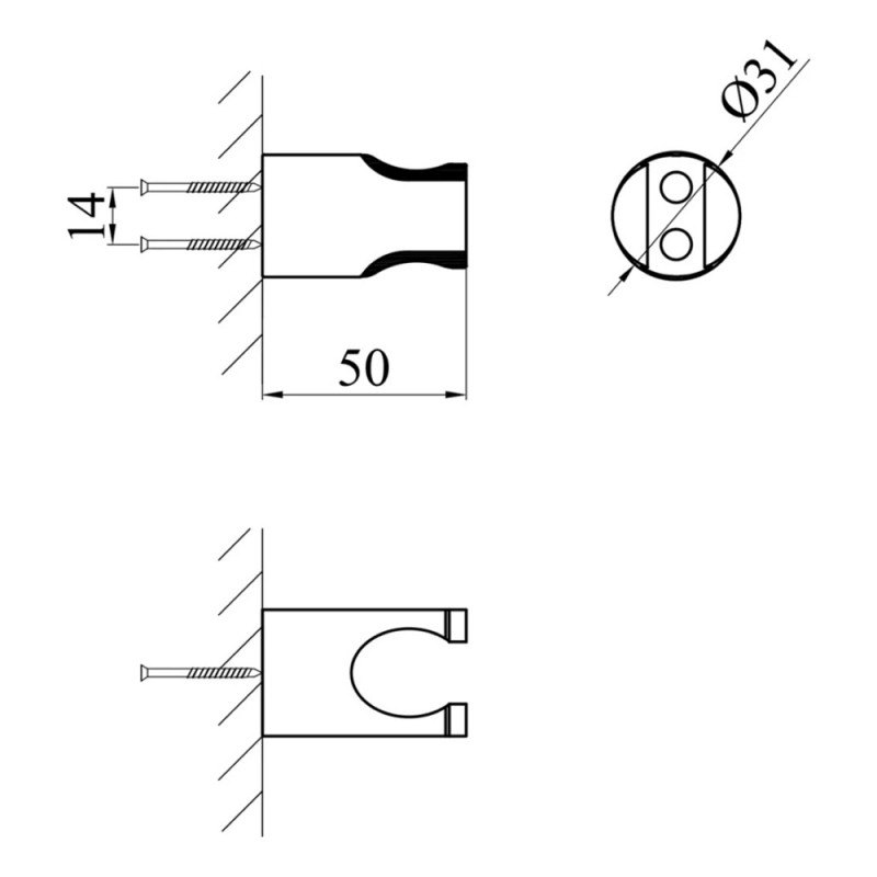 Тримач для душу Kroner KRP - SCH926