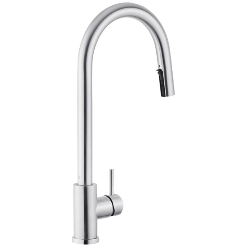 Змішувач для кухні з висувним виливом Kroner KRP Edelstahl Klassisch - ESG03915