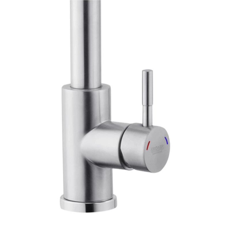 Змішувач для кухні з висувним виливом Kroner KRP Edelstahl Klassisch - ESG03915